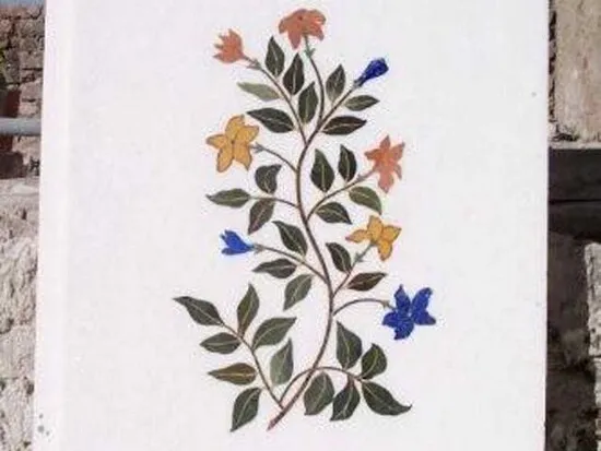 Decorative stone inlay work for flooring and interior design