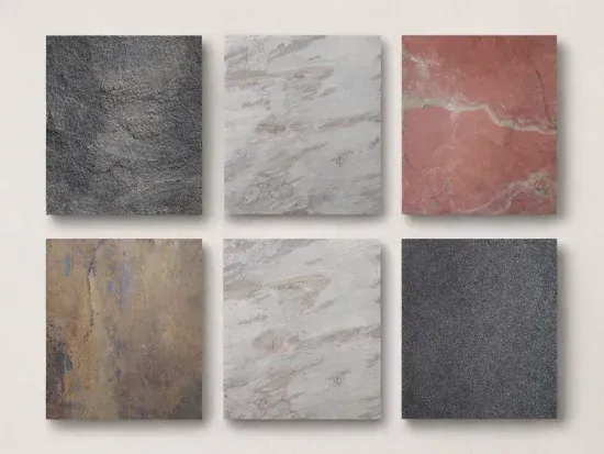 Natural slate stone for wall cladding and flooring applications